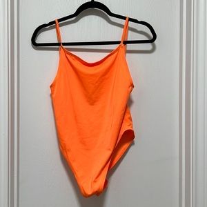 Orange swimsuit